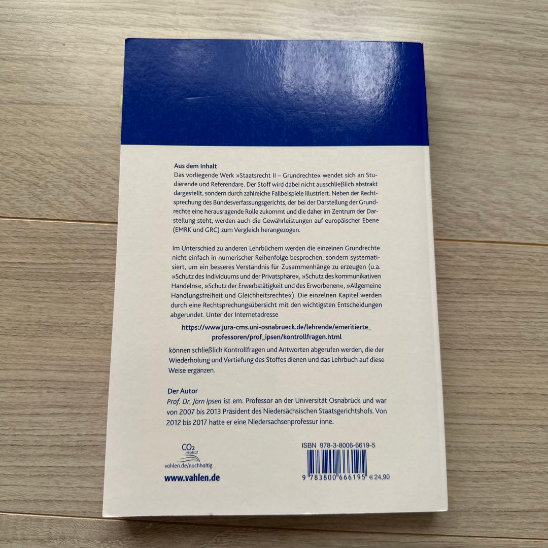 Jörn Ipsen Staatsrecht II 24. Auflage