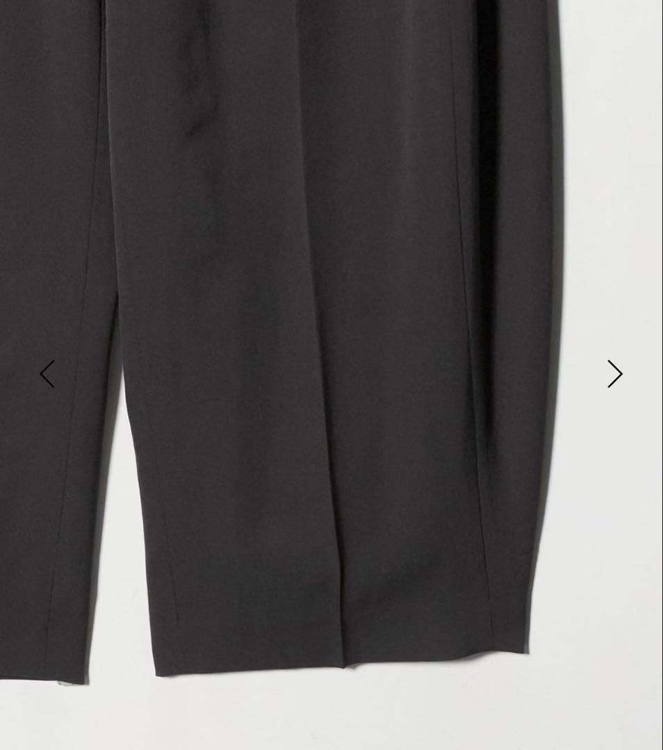 試着のみ【ROKU ロク】グレーカーブパンツ　34サイズ　日本製　今期