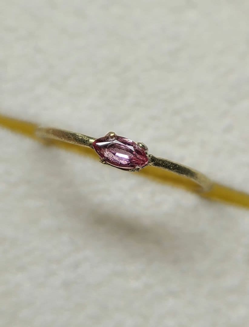 なお★パパラチアサファイア★リングオーダーソ付