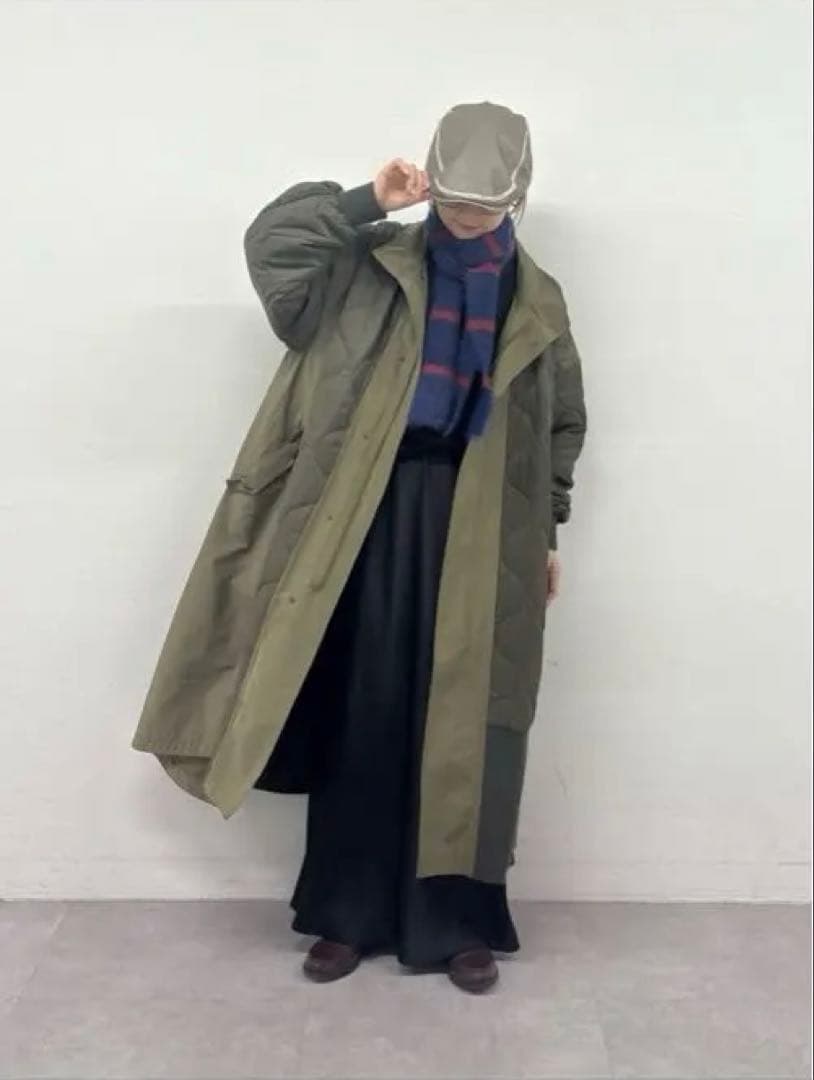 【etsinta/エシンタ】切替マキシミリタリーコート