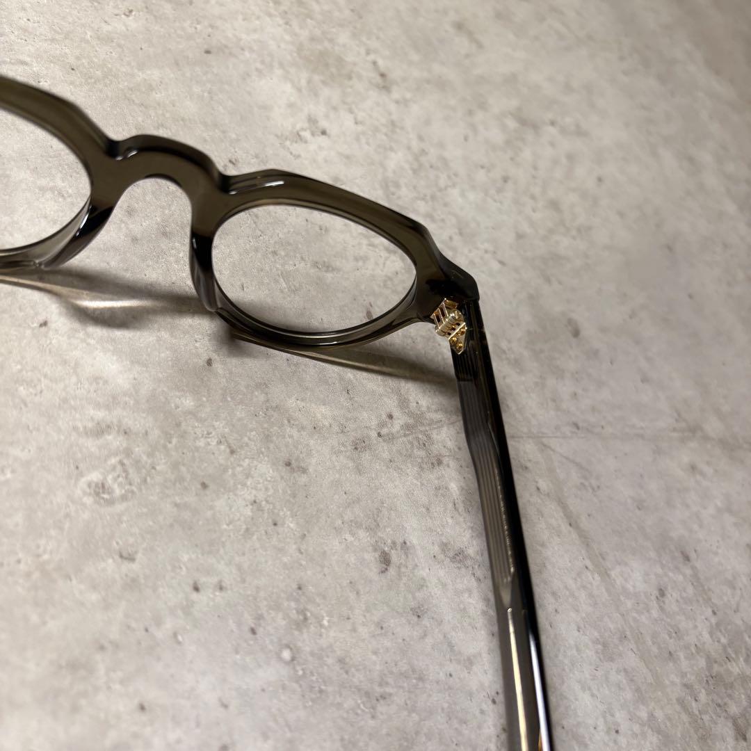 クリアグリーン　クラウンパント眼鏡フレーム　アセテート　伊達メガネ　サングラス