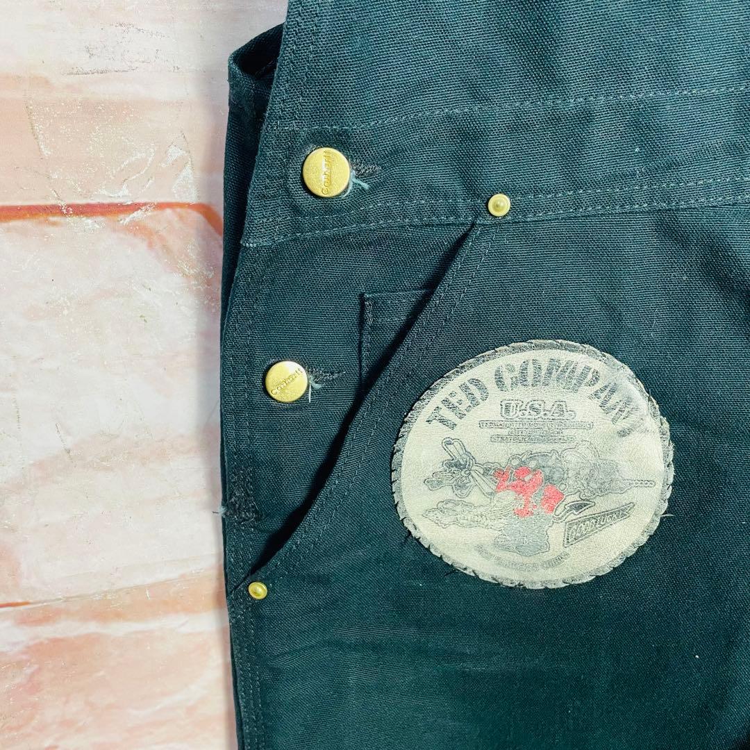 【激レア】カーハートcarhartt ダブルニーオーバーオール　W36 XL古着