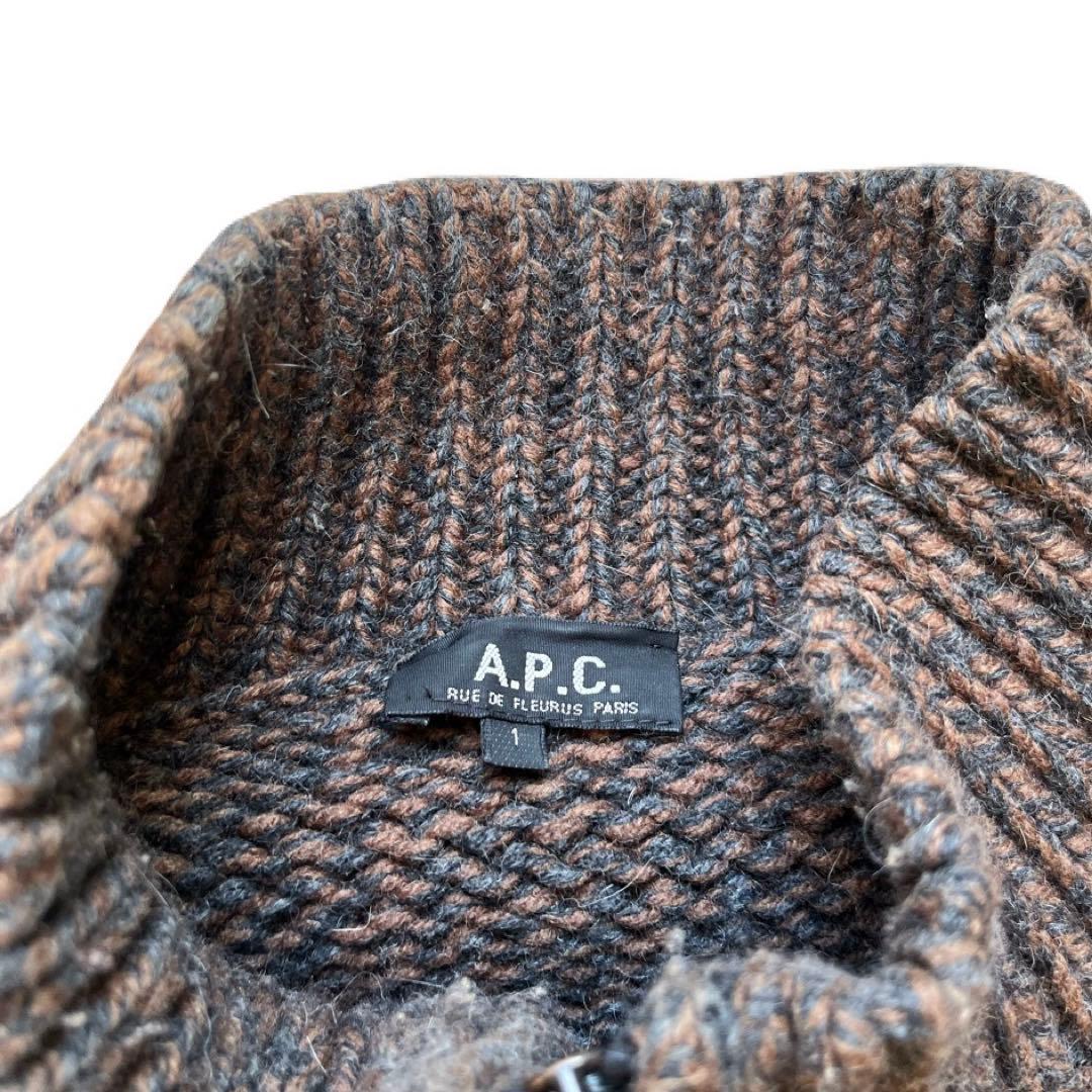 トップス A.P.C. 2000s zip up sweater