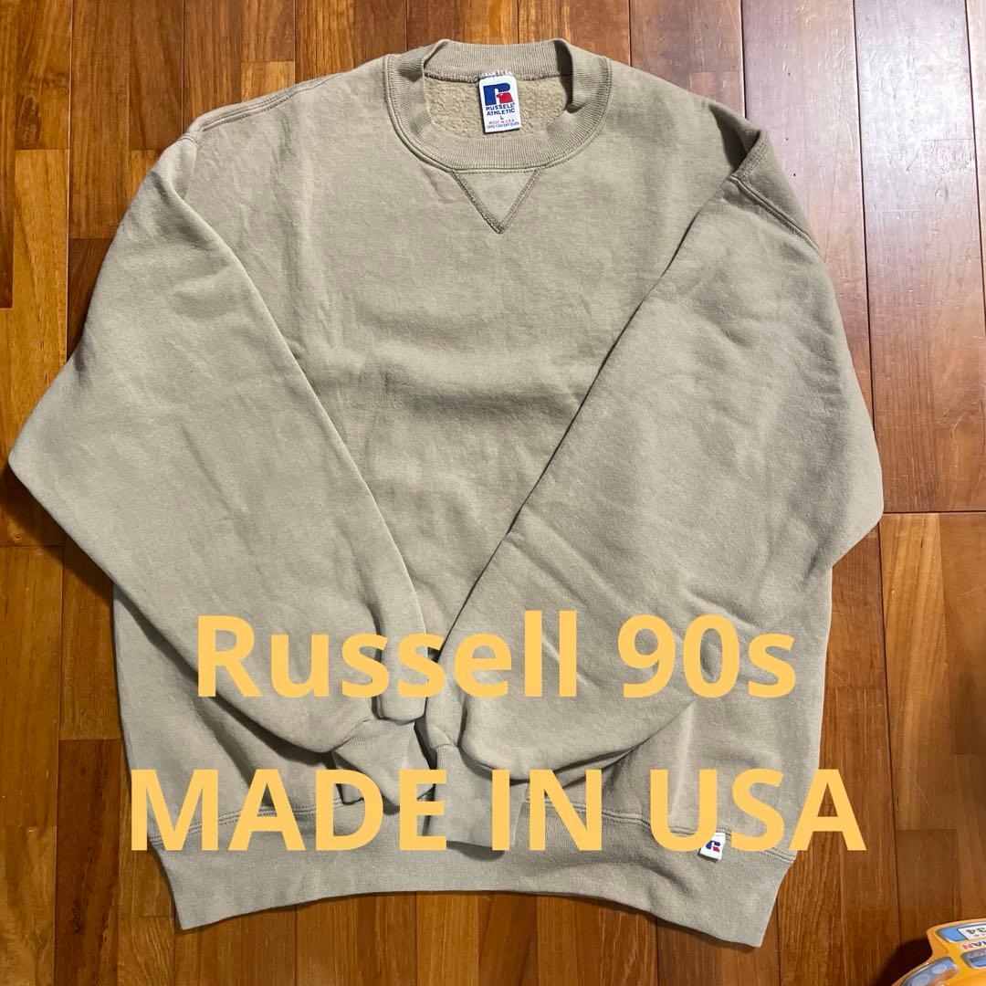 90s アメリカ製 russell ラッセル スウェット 無地