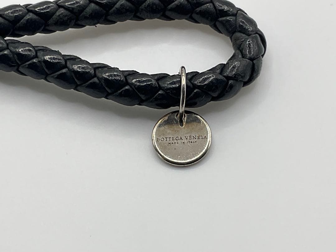 BOTTEGA VENETA ボッテガヴェネタ イントレチャート キーリング　黒