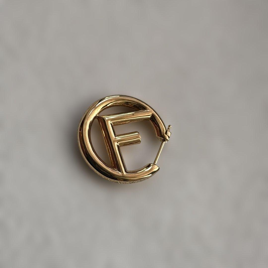 FENDI earring フェンディピアス エフイズ 片耳のみ ゴールド系