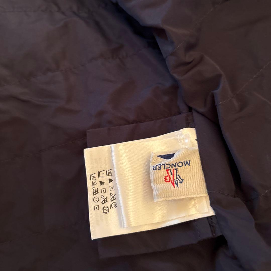 MONCLER ネイビー ジッパーライダースジャケット 織姫‼️