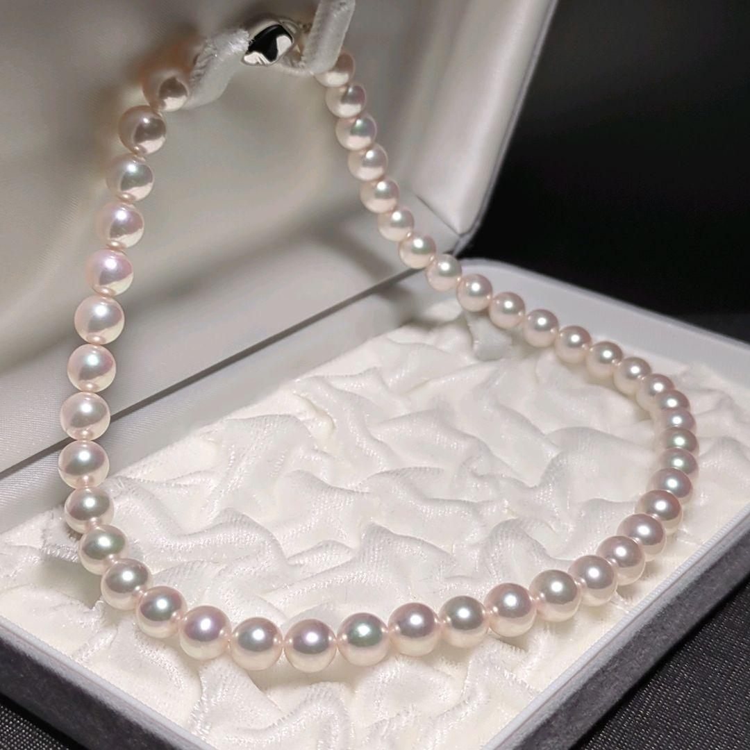 シャーリー【花珠】あこや真珠 大珠 約8.5-9.0mm 455