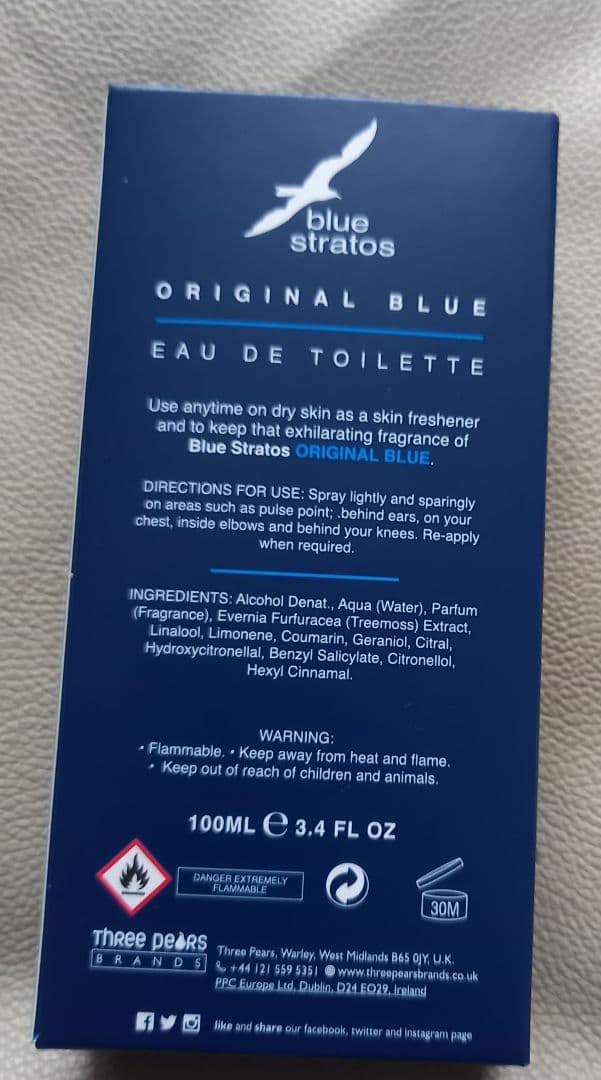 blue stratos コロン 100ml　SKY TRAIL スカイトレイル