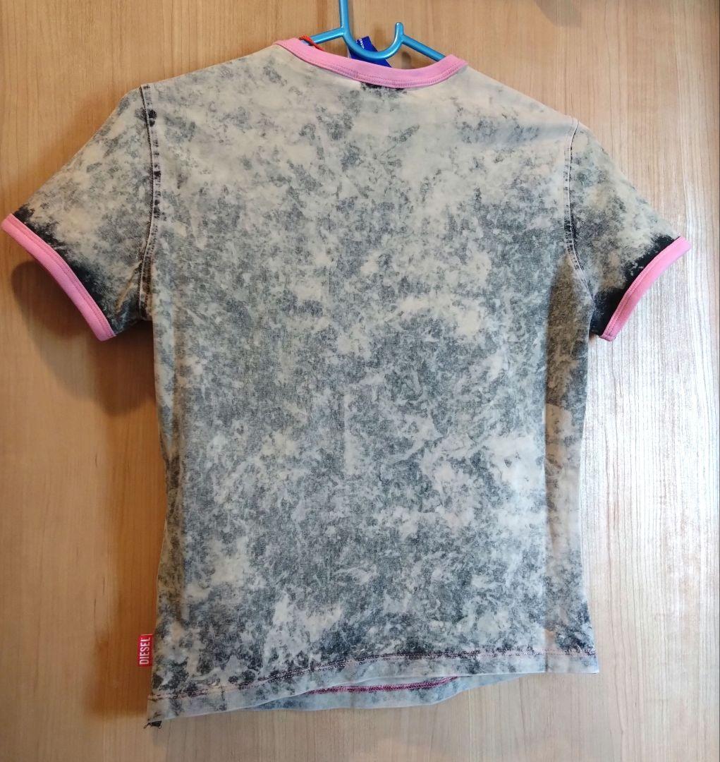 DIESEL❤️ T UNCUTTY SHORT Q1 T-SHIRT グレー