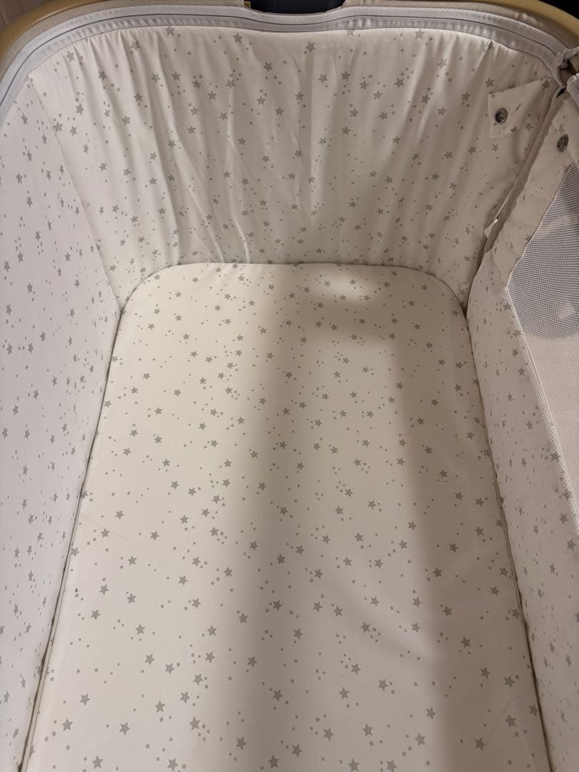 【備品等完備】ZOOBLY ベビーベッド 添い寝ベッド 折りたたみ　HZDMJ