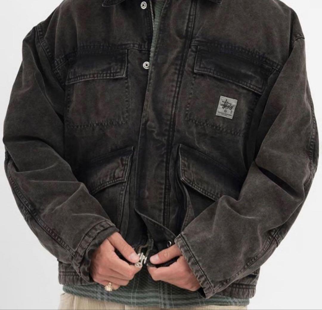 【レアサイズ】stussy WASHED CANVAS JACKET