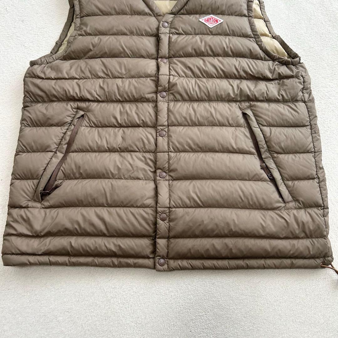 DANTON ダントン インナーダウンベスト 42 カーキ ユニセックス
