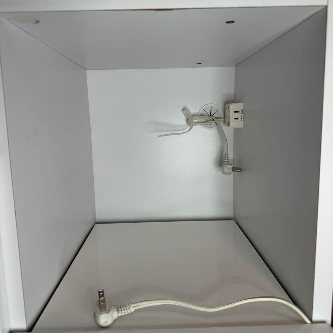 【850】ホワイトキッチン収納キャビネット