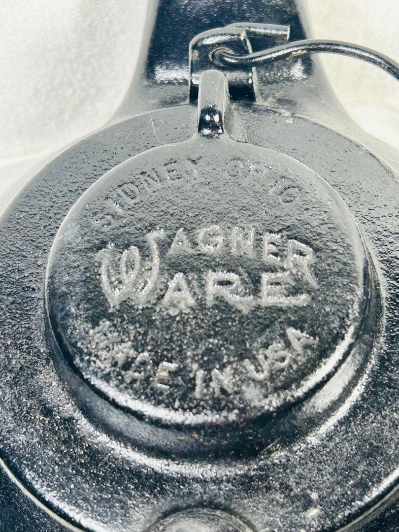 美品　ビンテージ品ワグナーの2.4L 鋳鉄製ケトル