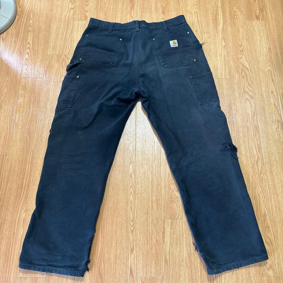 Reloved_Relic専用 Carhartt ブラックダブルニーカーゴパンツ