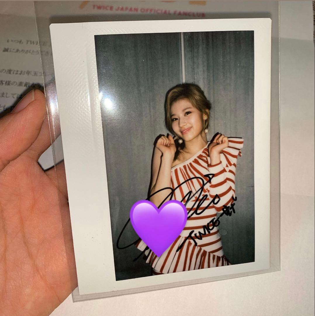 TWICE サナ 直筆サイン入りチェキ ONCE JAPAN特典