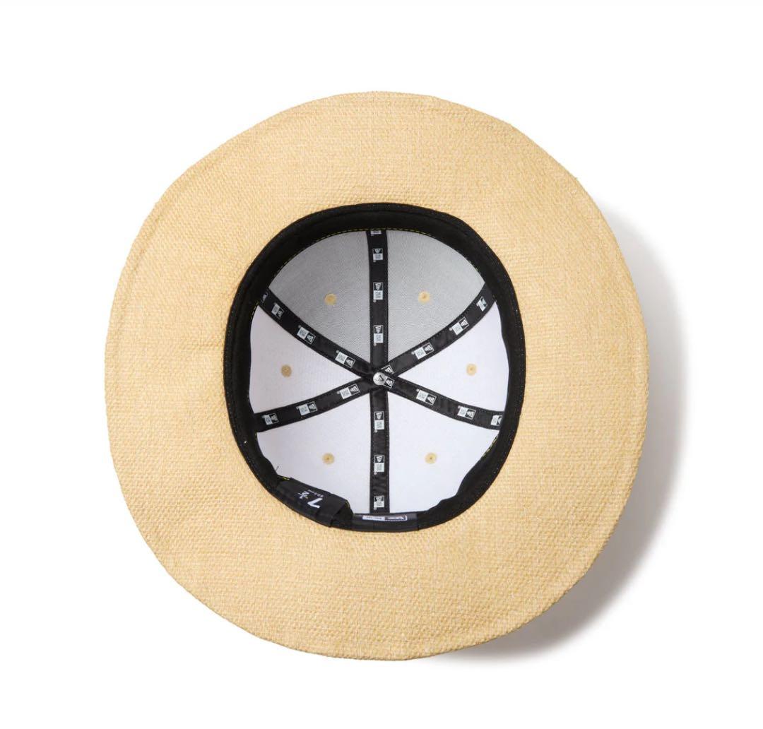 フィッテド ブリムハット メッシュ ペーパーナチュラル 試着のみ