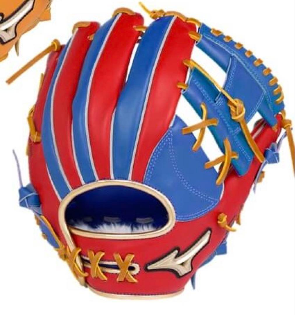 ★限定品 レアMizuno グローバルエリート 内野用 赤/青 即戦力★