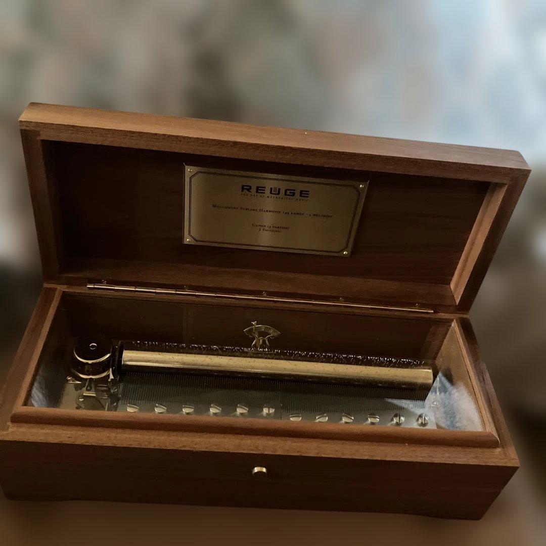 リュージュ オルゴール144弁　曲目　カノン　共鳴箱おつけします。