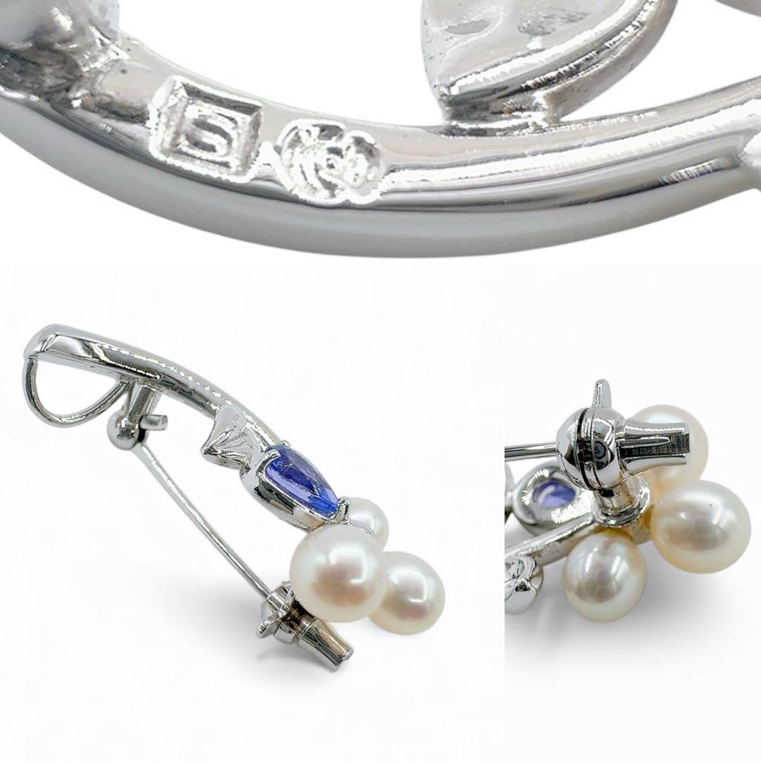 【高級/高品質】タサキ ブローチ ネックレストップ パール 真珠 シルバー 刻印