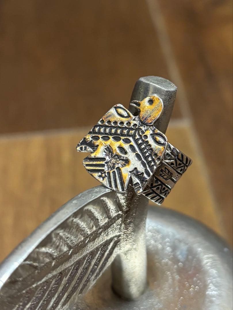 【約22号】シルバー リング ナバホ インディアンジュエリー サンダーバード