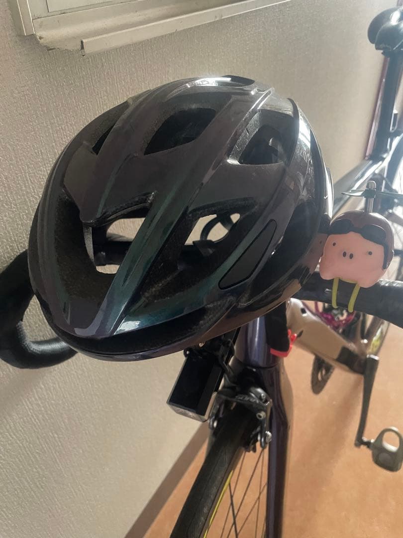 フールーカーボンロードバイクフレーム ブラック/イエロー