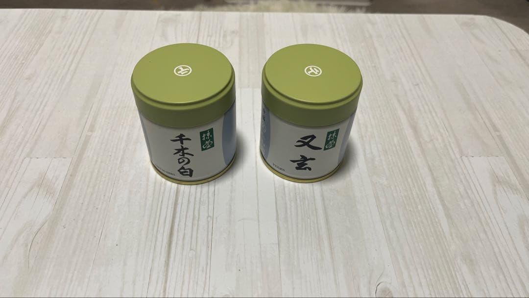 丸久小山園 抹茶 又玄 と千木の白 40g缶 2個セット