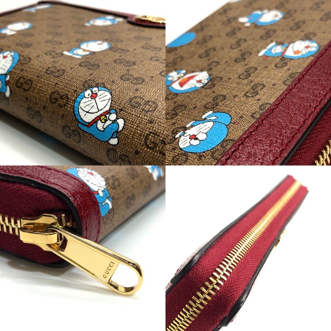 未使用✨箱付 グッチ ドラえもん コラボ GGスプリーム マーモント 長財布