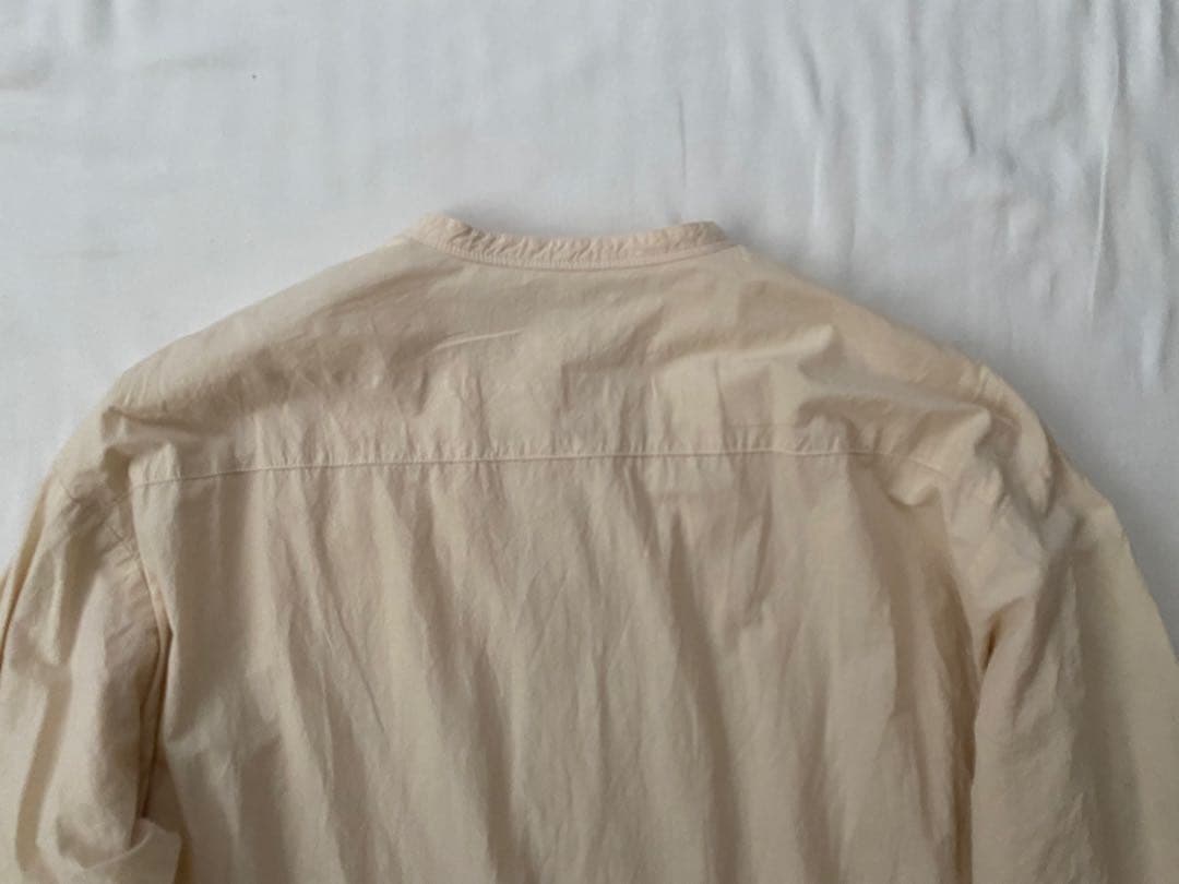 美品nestRobeネストローブ コットンラミー切り替えシャツワンピース