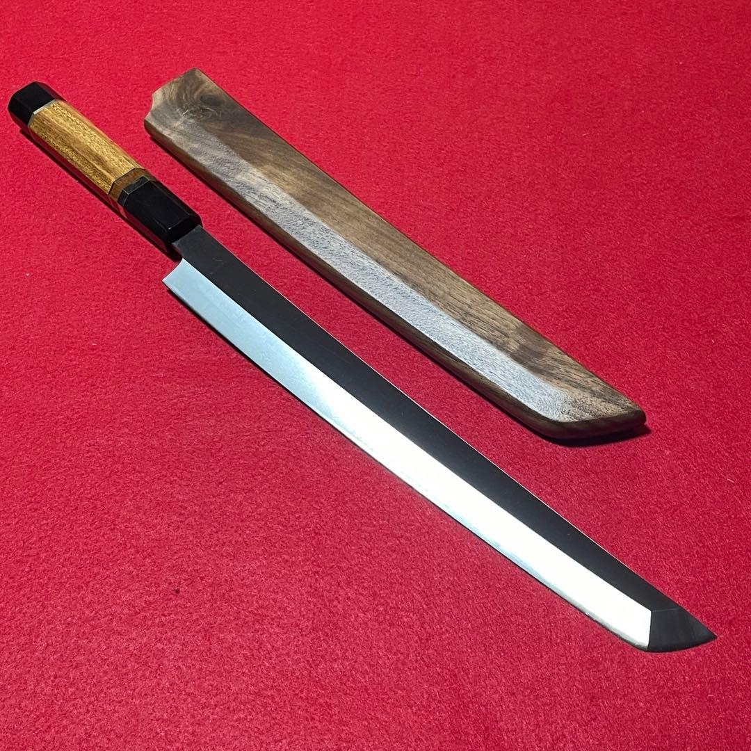 先丸柳刃　本焼　八角柄