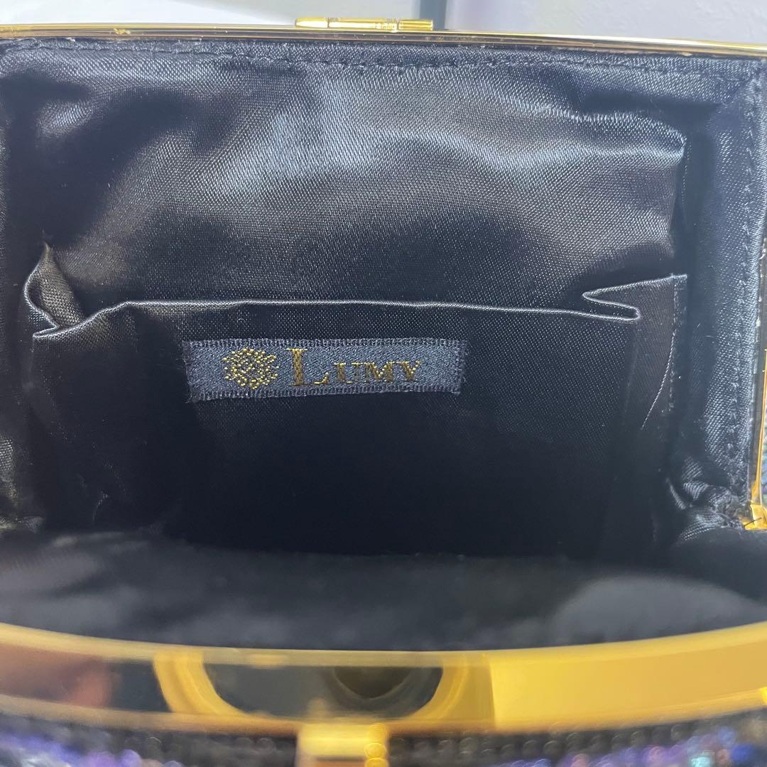 ビーズ　ハンドバッグ　LUMY はしもと　パーティーバッグ