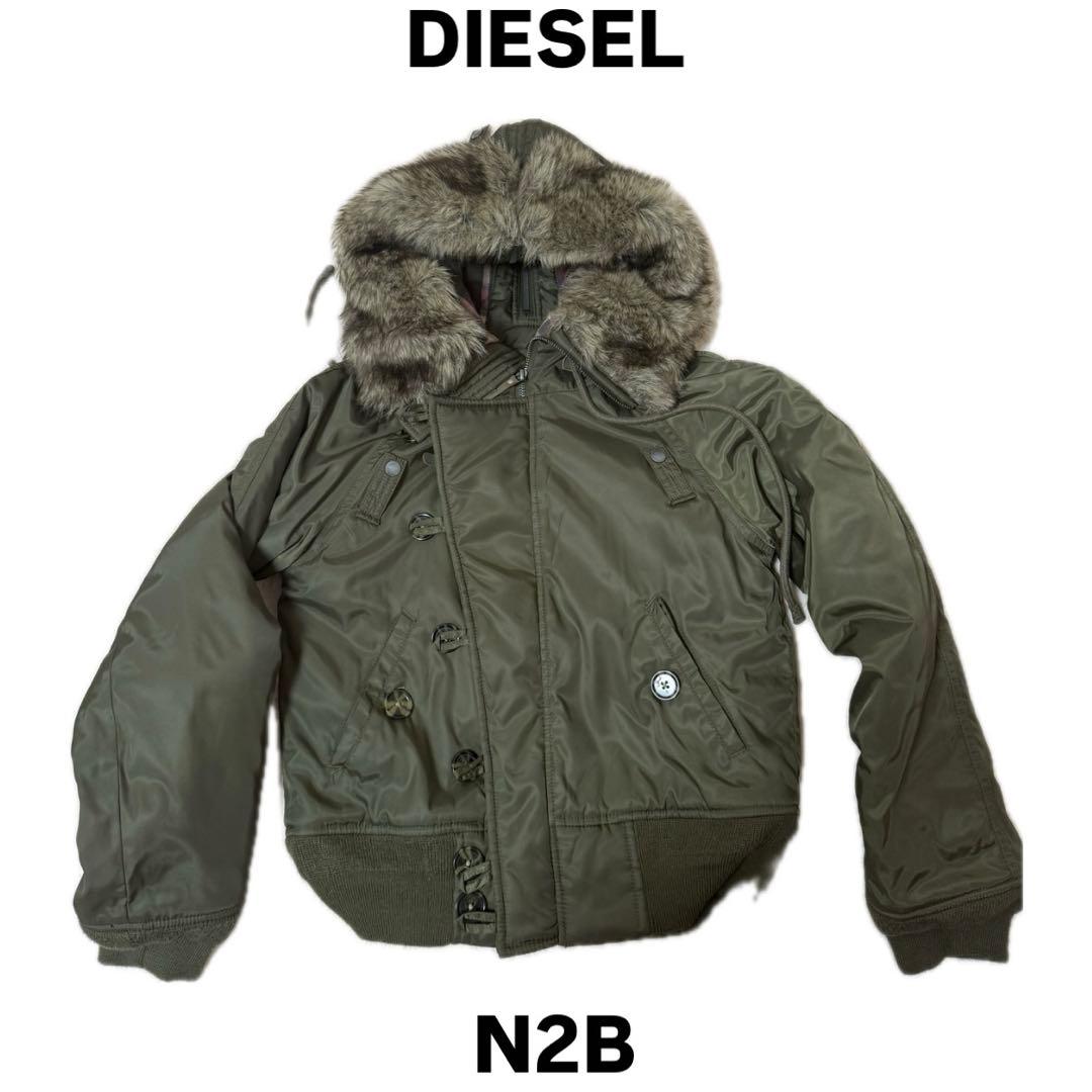 DIESEL N2B ミリタリージャケット オリーブグリーン