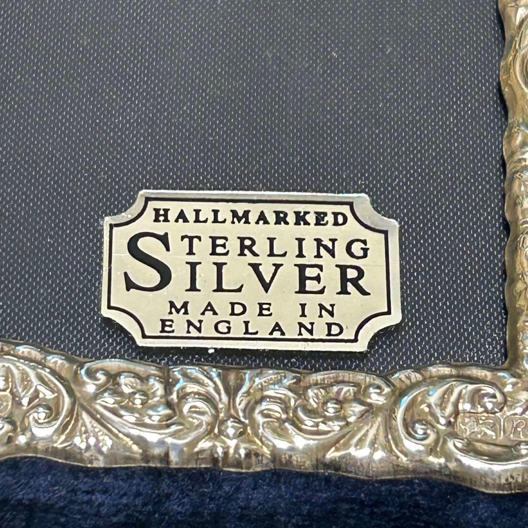 スターリングシルバー　純銀　 フォトフレーム　写真立て　イギリス製 アンティーク