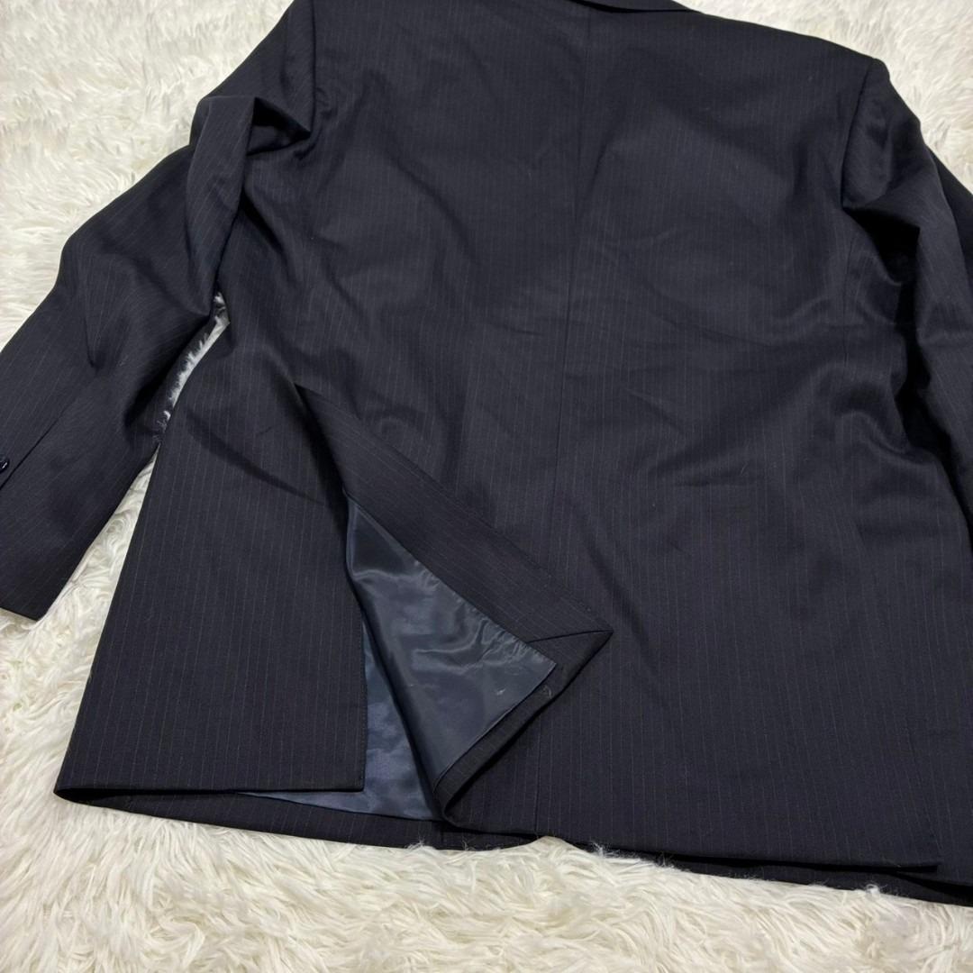 極美品 REGAL セットアップ テーラードジャケット ウール ストライプ 紺