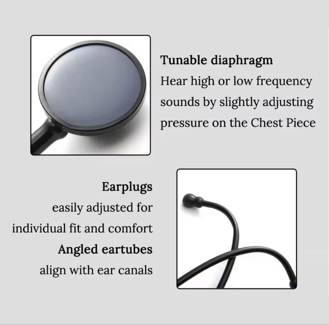 シングルヘッド　ブラック聴診器