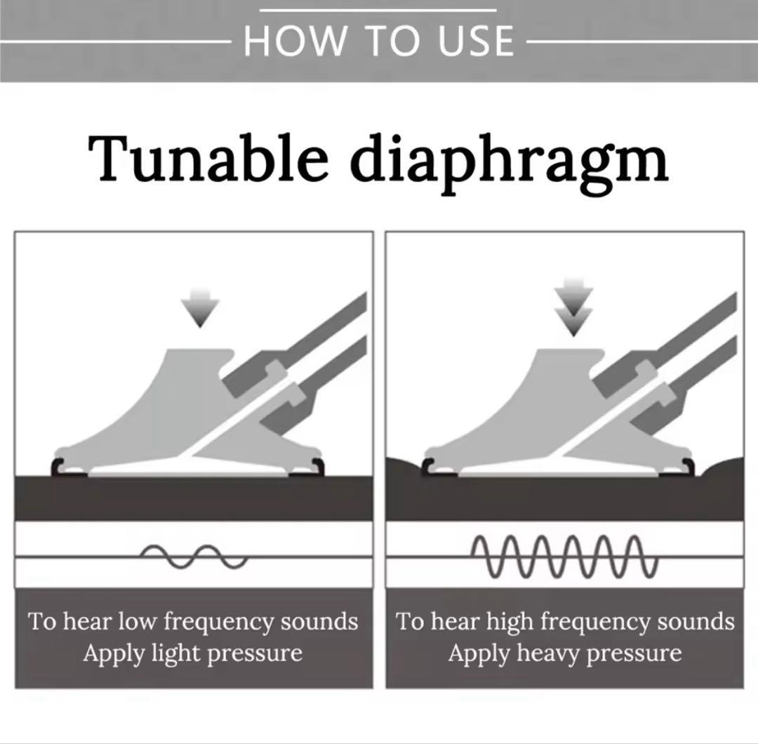 シングルヘッド　ブラック聴診器