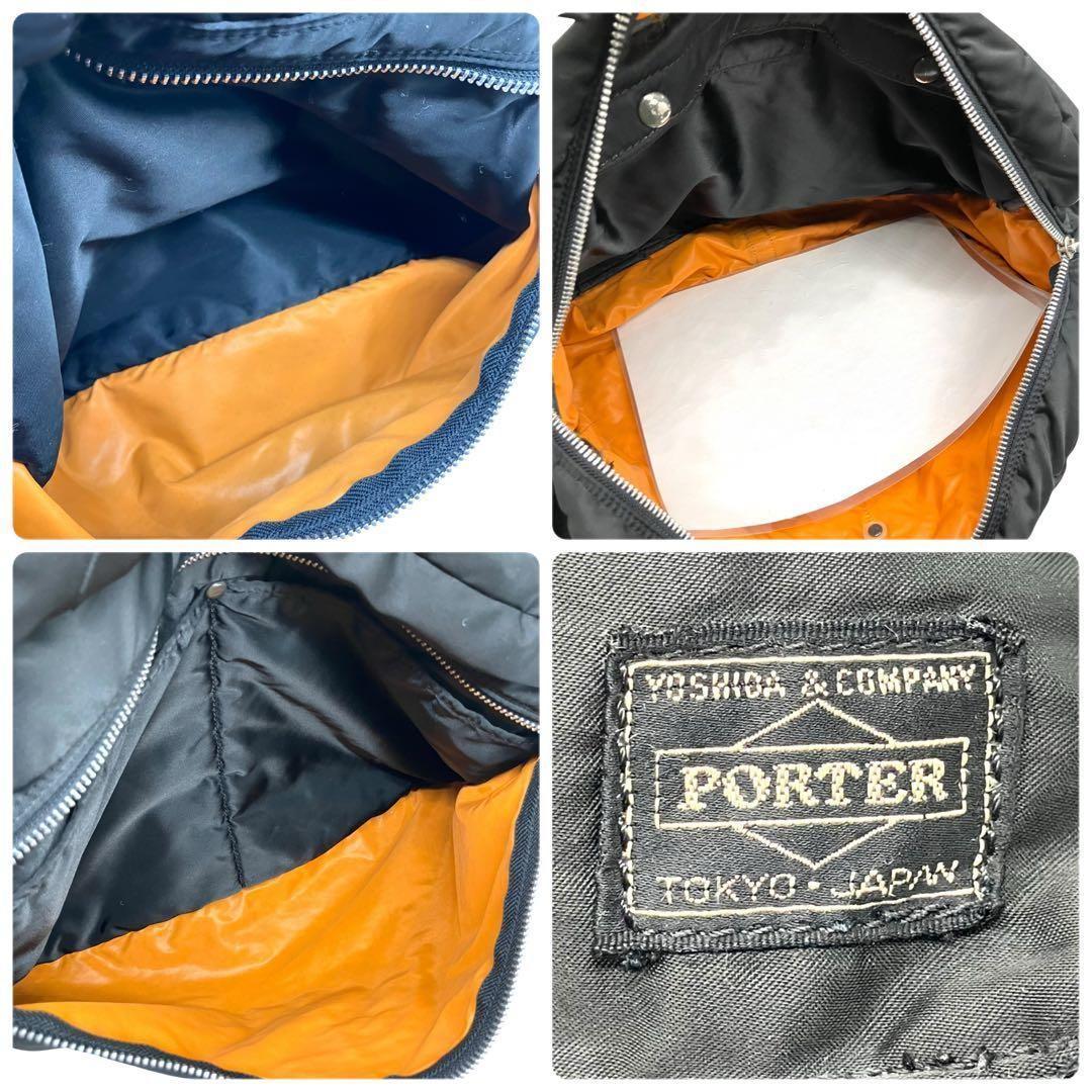 美品 2034 PORTER TANKER ビジネスバッグ 2way フラップ