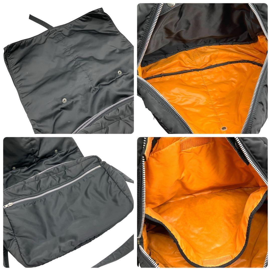 美品 2034 PORTER TANKER ビジネスバッグ 2way フラップ