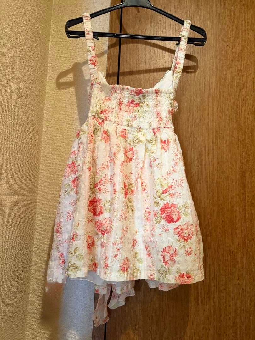 リズリサ　LIZ LISA リボン付き　花柄　チュニック　平成　希少　姫系