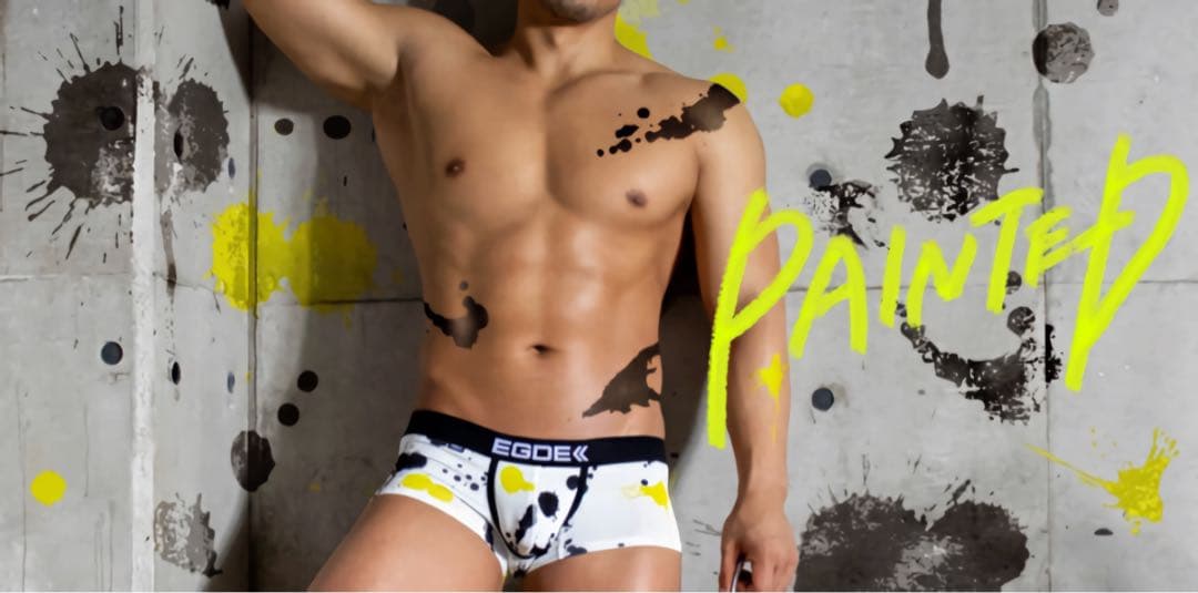 EGDE エッジ　PAINTED ペイント　ボクサー　ローライズ　サイズS