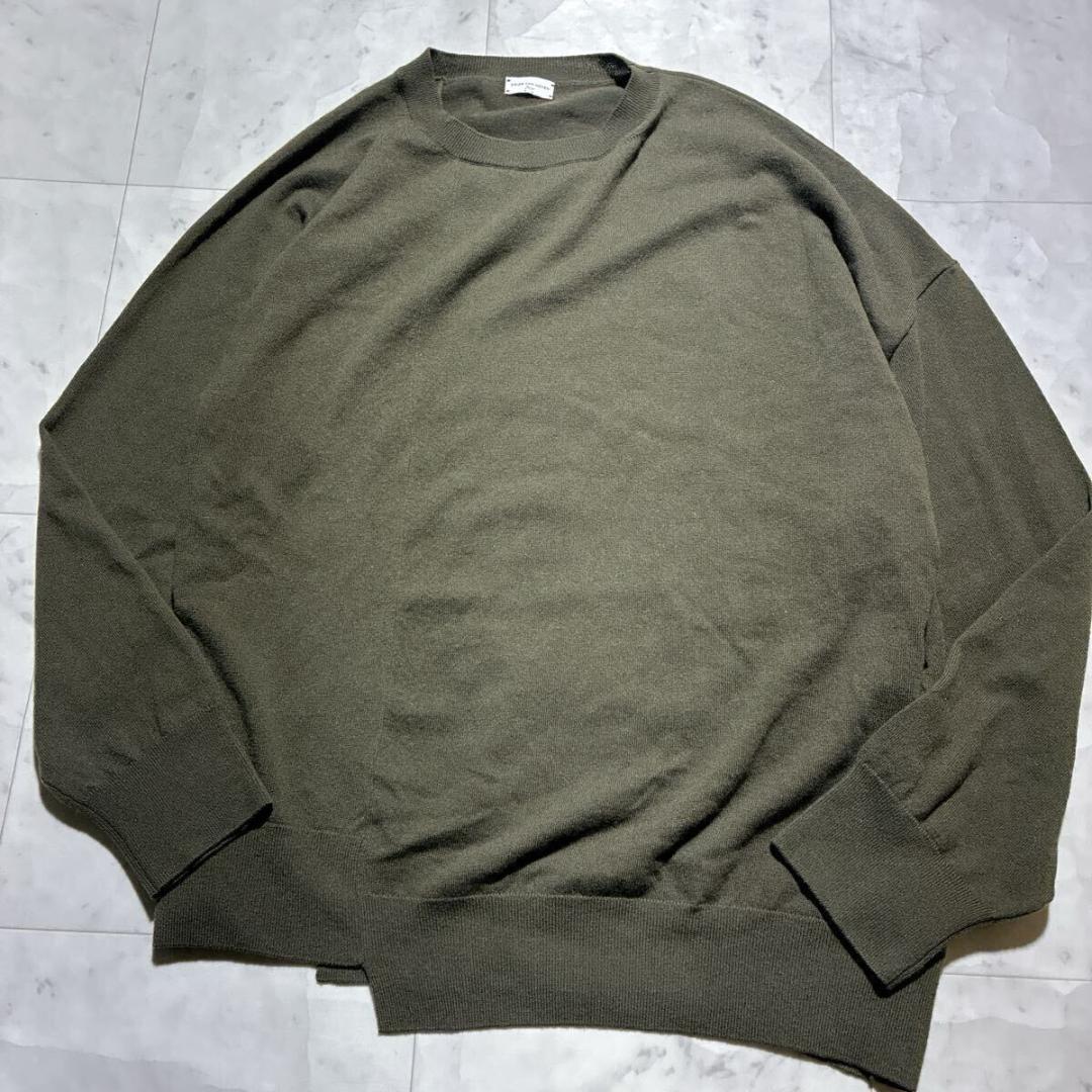 カシミヤ100%/ベルギー製⭐️ドリスヴァンノッテン セーター 変形　カーキ