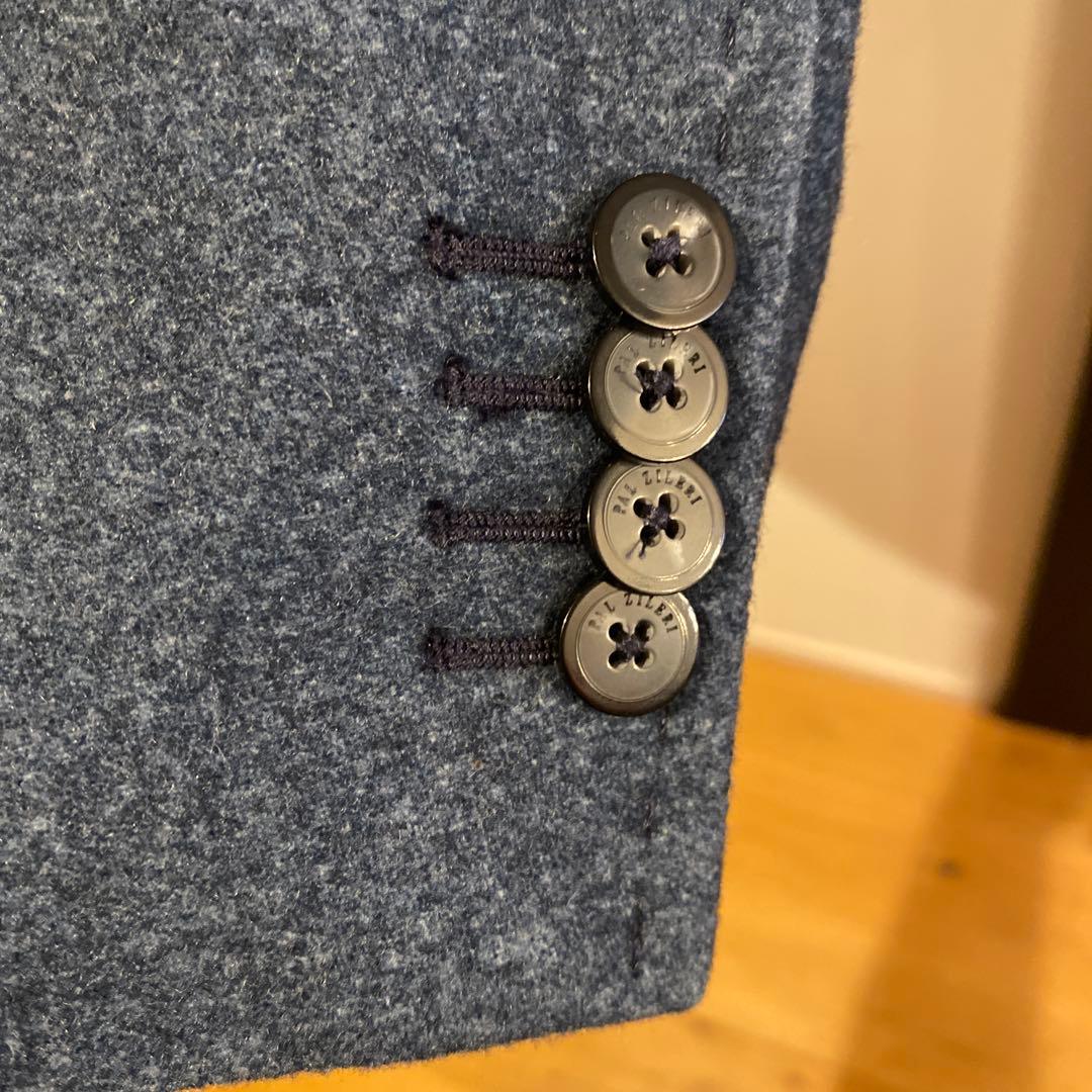 【中古】パルジレーリ　ジャケット　ブルーグレー　サイズ54 XL XXL