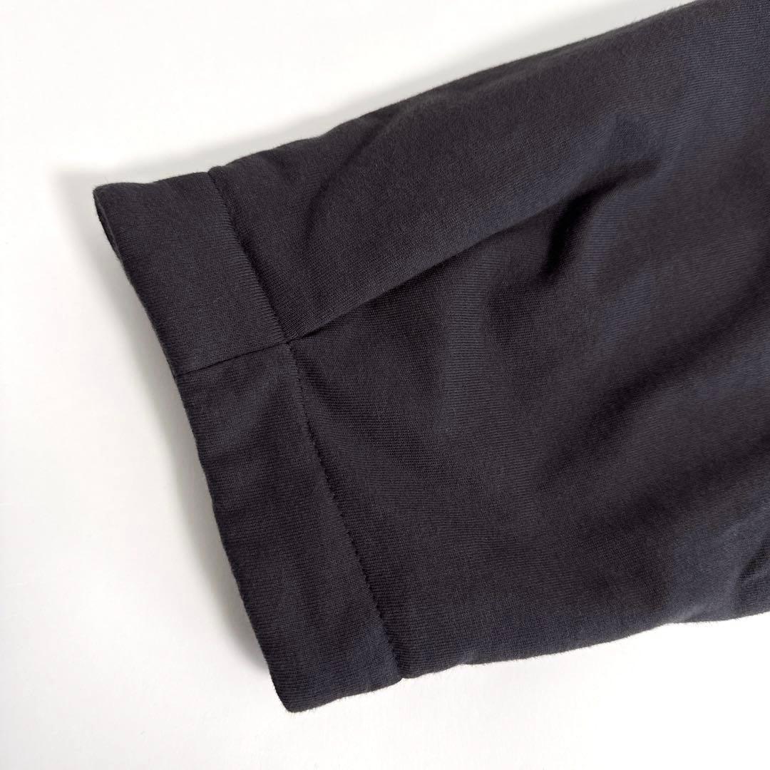 RNA-N 中綿カットソージャケット ノーカラー オーバーサイズ スミクロ