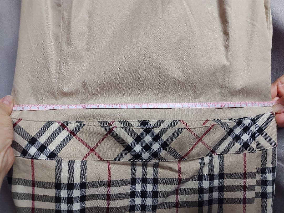 Burberry　バーバリー　ノースリーブワンピース ベージュ/チェック