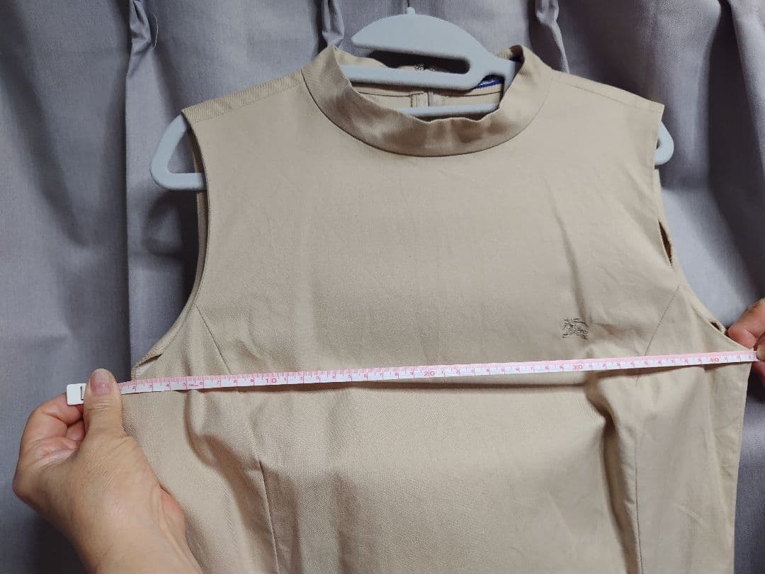 Burberry　バーバリー　ノースリーブワンピース ベージュ/チェック