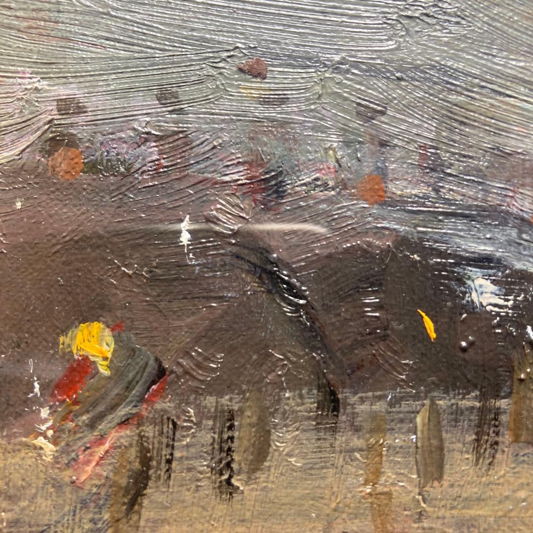 織田廣喜「チュイルリー庭園」３Ｆ　額縁41×46￼絵22×27cm日本芸術院会員