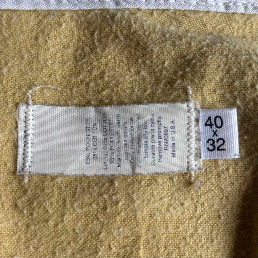 【80s Dickies】ワークパンツ　チビタグ　裏地付き　股ガゼット　usa製