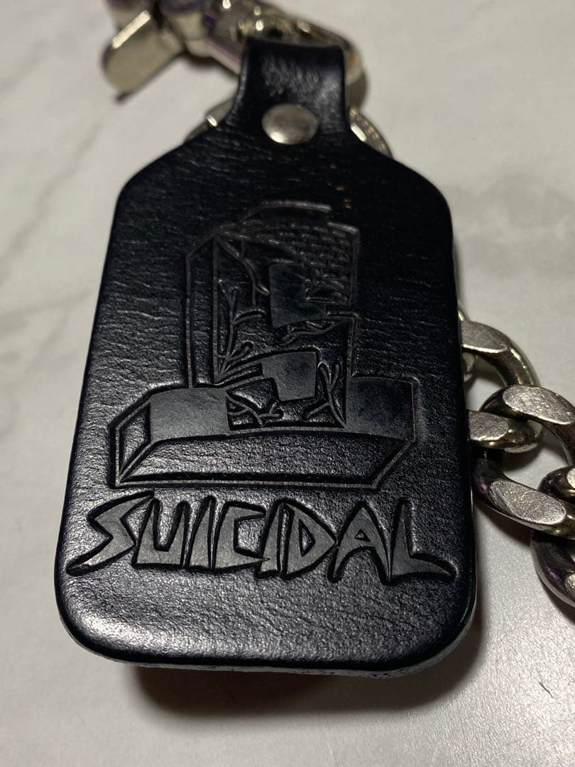 SUICIDAL レザートラッカーウォレット CRIMIEチェーン付き カスタム