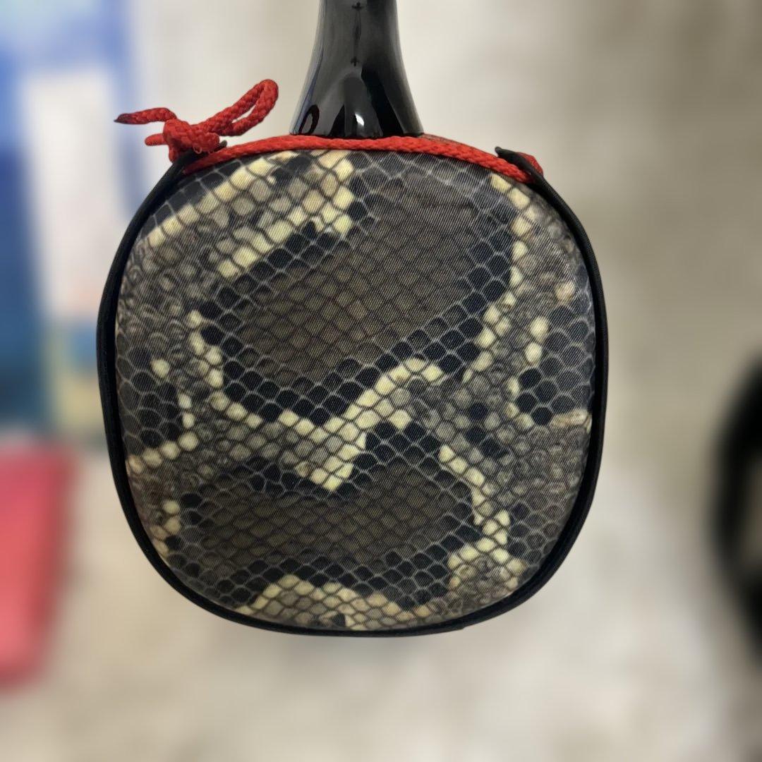 【極美品】沖縄三線 ソフトケース付 入門者向け 弦楽器 和楽器 人工革ヘビ